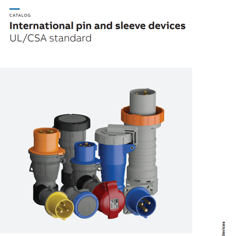 Dispositivos de clavija y manguito internacionales (Pin & Sleeve) (Amphenol Industrial – inglés)