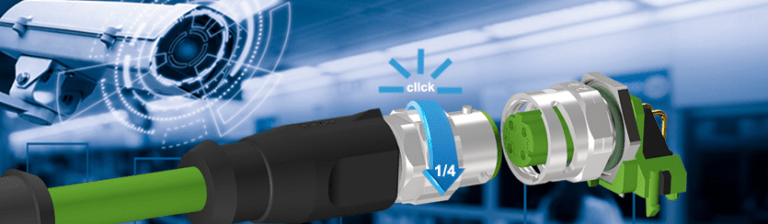 Sistema de bayoneta M12: Conexión con un «Click»