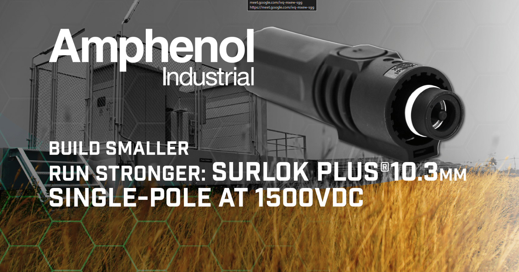 Clavija recta SurLok Plus 10.3mm (1500V DC)