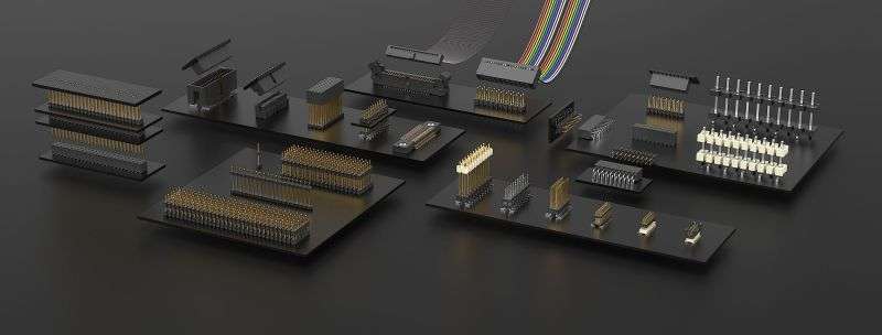 Cabecera de flex-stack de SAMTEC